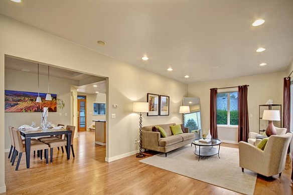 8th Ave NE living, dining - after